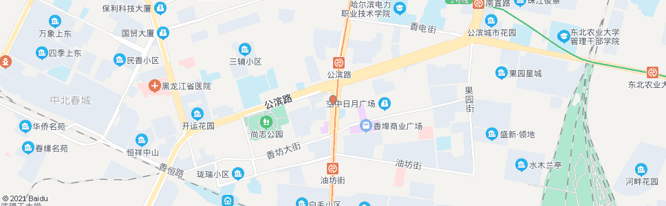 哈尔滨香坊大街(红旗大街口)_公交站地图_哈尔滨公交_妙搜公交查询2024