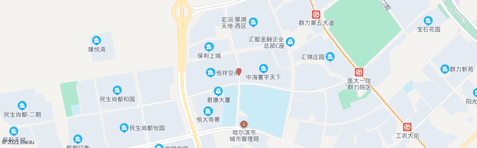 哈尔滨郎江路群力第六大道口_公交站地图_哈尔滨公交_妙搜公交查询2024