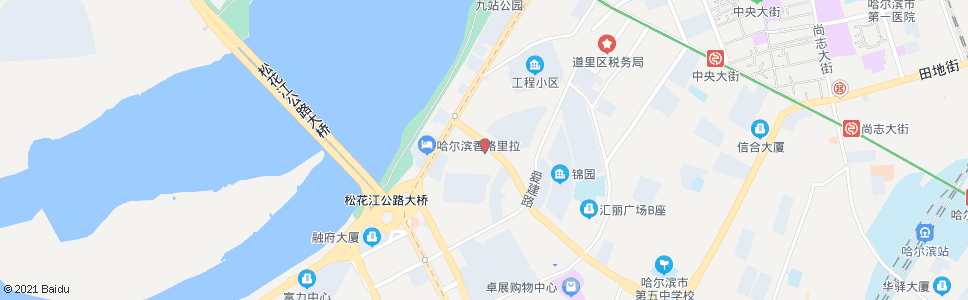 哈尔滨上海街(焦视眼科医院)_公交站地图_哈尔滨公交_妙搜公交查询2025