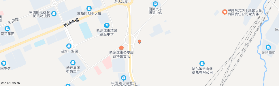 哈尔滨海宁皮革城停车场_公交站地图_哈尔滨公交_妙搜公交查询2024