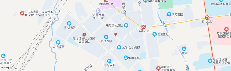 哈尔滨哈尔滨大街(复旦街口)_公交站地图_哈尔滨公交_妙搜公交查询2025