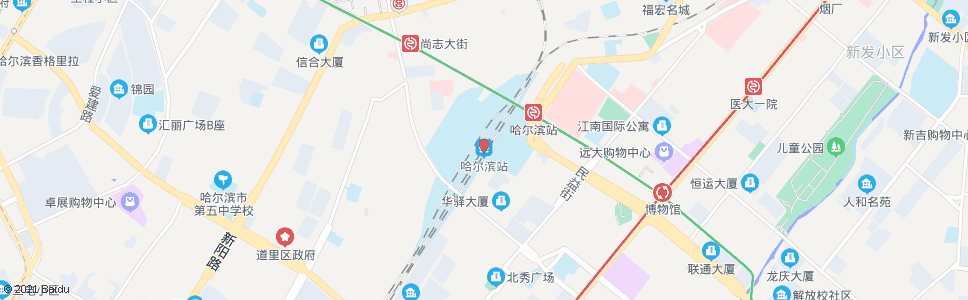 哈尔滨铁路街(满洲里街口)_公交站地图_哈尔滨公交_妙搜公交查询2024