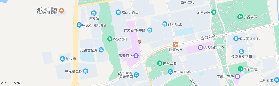 哈尔滨丽江路群力第二大道口_公交站地图_哈尔滨公交_妙搜公交查询2024