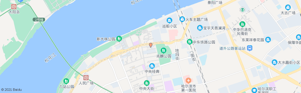 哈尔滨防洪纪念塔(友谊路)_公交站地图_哈尔滨公交_妙搜公交查询2024