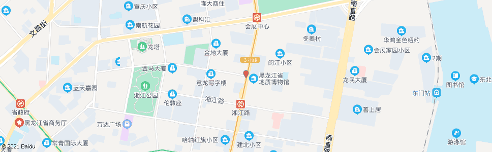 哈尔滨汉水路(红旗大街路口)_公交站地图_哈尔滨公交_妙搜公交查询2024