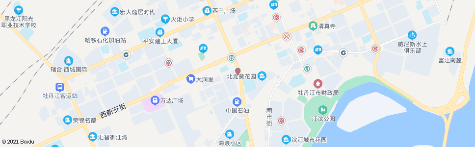 牡丹江新立街俄罗斯面粉店_公交站地图_牡丹江公交_妙搜公交查询2024