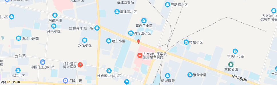 齐齐哈尔北满特钢(中华路)_公交站地图_齐齐哈尔公交_妙搜公交查询2024