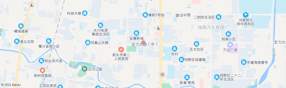 新乡宏力大道郊委路口_公交站地图_新乡公交_妙搜公交查询2024