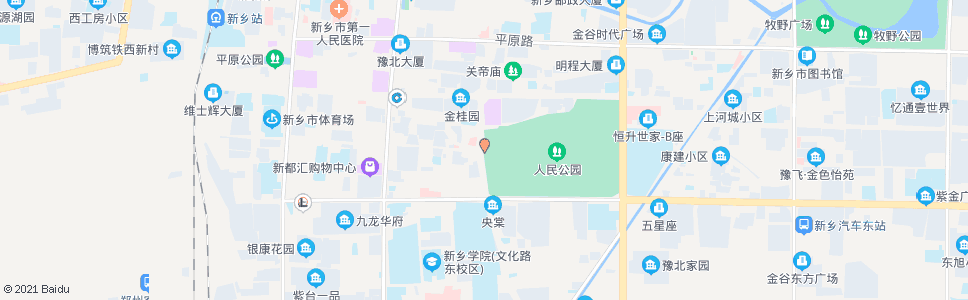 新乡公园西门_公交站地图_新乡公交_妙搜公交查询2024