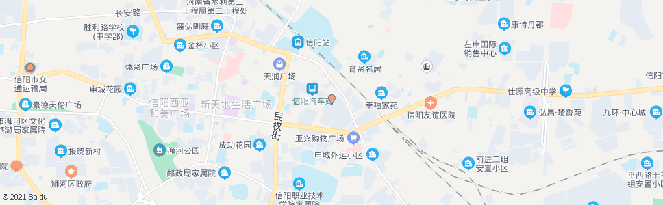 信阳申泰市场_公交站地图_信阳公交_妙搜公交查询2025