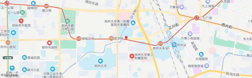 郑州中原路大学路站_公交站地图_郑州公交_妙搜公交查询2024