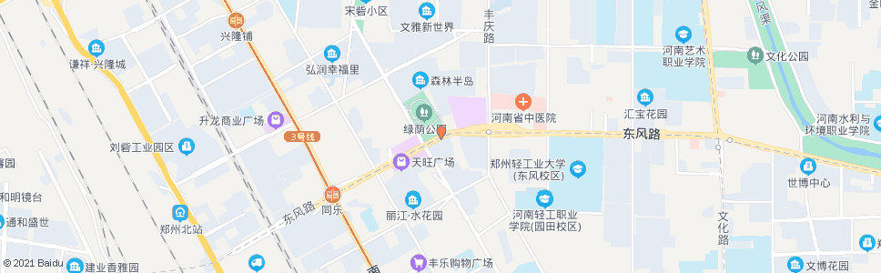 郑州天明路东风路站_公交站地图_郑州公交_妙搜公交查询2024