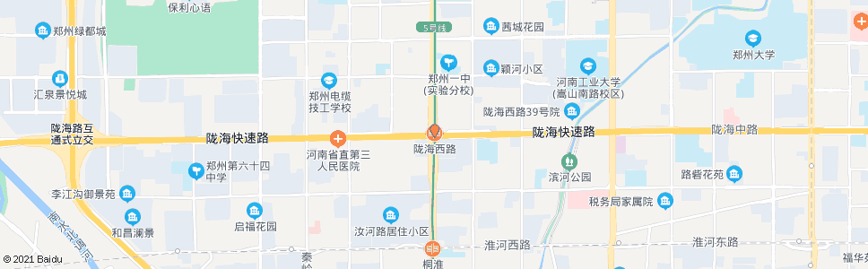 郑州陇海西路_公交站地图_郑州公交_妙搜公交查询2024