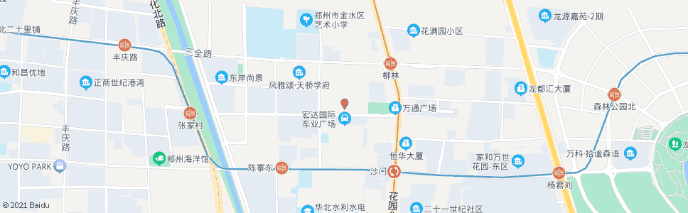 郑州汉飞城市公园社区_公交站地图_郑州公交_妙搜公交查询2024