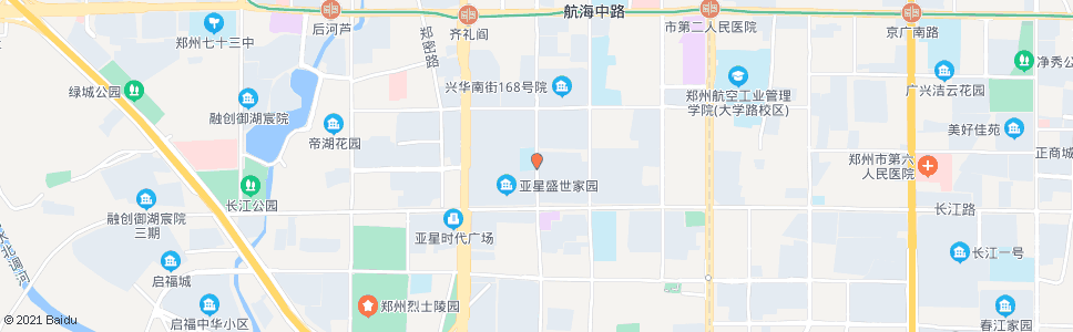 郑州兴华街长江路站_公交站地图_郑州公交_妙搜公交查询2024