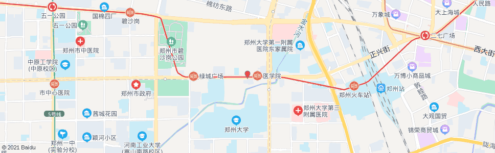 郑州中原路大学路西站_公交站地图_郑州公交_妙搜公交查询2024