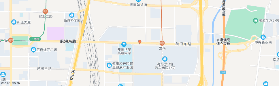 郑州航海路经开第十五大街_公交站地图_郑州公交_妙搜公交查询2024