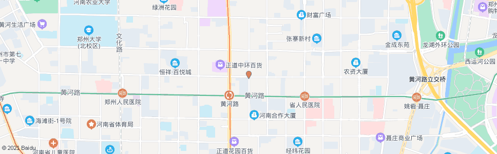 郑州红旗路政六街_公交站地图_郑州公交_妙搜公交查询2024