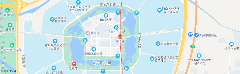 郑州龙子湖东路祭城路_公交站地图_郑州公交_妙搜公交查询2024