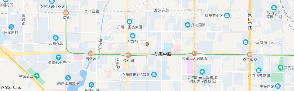 郑州兴华街航海路站_公交站地图_郑州公交_妙搜公交查询2024