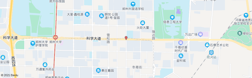 郑州银屏路科学大道_公交站地图_郑州公交_妙搜公交查询2024