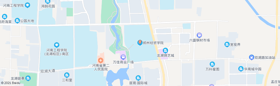 郑州省经贸职业技术学院(龙子湖北路)_公交站地图_郑州公交_妙搜公交查询2024