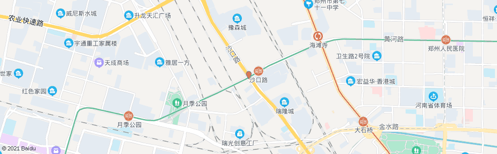 郑州黄河路沙口路_公交站地图_郑州公交_妙搜公交查询2024