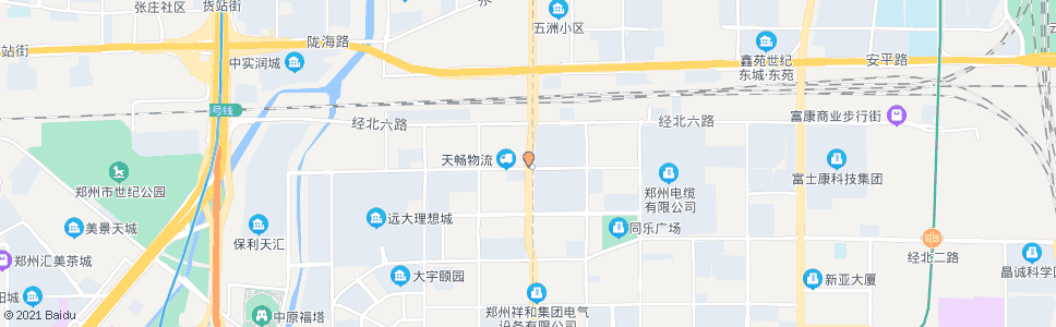 郑州经开第三大街经北五路_公交站地图_郑州公交_妙搜公交查询2024