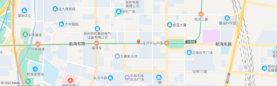 郑州航海路经开第六大街_公交站地图_郑州公交_妙搜公交查询2024