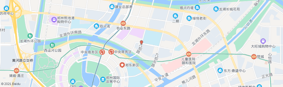 郑州九如路天韵街站_公交站地图_郑州公交_妙搜公交查询2024