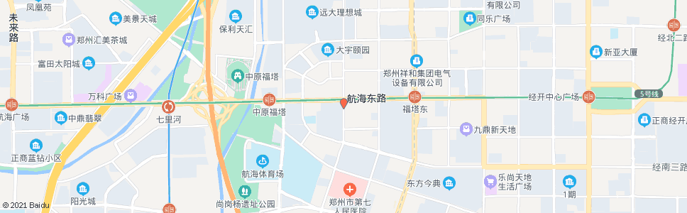 郑州经开第一大街航海路_公交站地图_郑州公交_妙搜公交查询2024