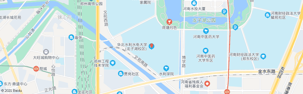 郑州华北水利水电大学(龙子湖西路)_公交站地图_郑州公交_妙搜公交查询2024