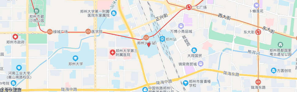 郑州辛店街西_公交站地图_郑州公交_妙搜公交查询2024