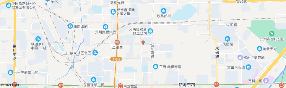 郑州二里岗南街城东路_公交站地图_郑州公交_妙搜公交查询2024