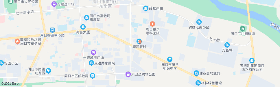 周口颍河小区_公交站地图_周口公交_妙搜公交查询2025