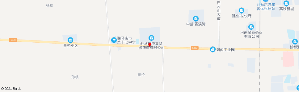 驻马店华骏铸造_公交站地图_驻马店公交_妙搜公交查询2024