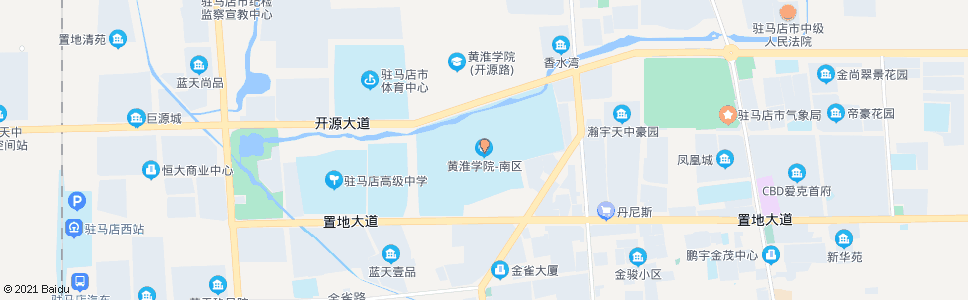 驻马店黄淮学院南区_公交站地图_驻马店公交_妙搜公交查询2024