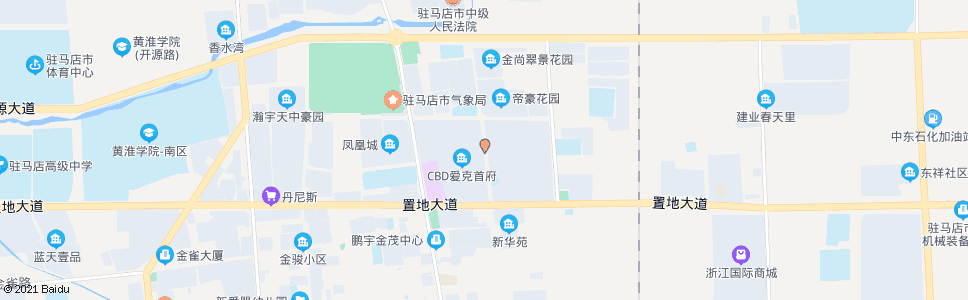 驻马店建业小区_公交站地图_驻马店公交_妙搜公交查询2024