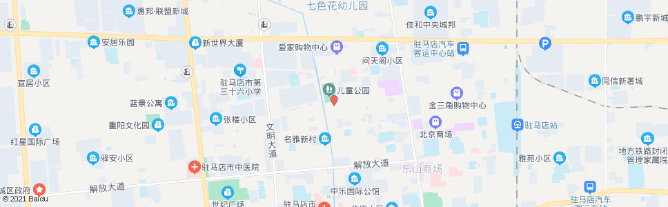 驻马店儿童公园_公交站地图_驻马店公交_妙搜公交查询2024