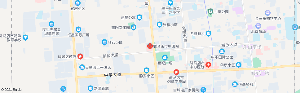 驻马店市中医院_公交站地图_驻马店公交_妙搜公交查询2024