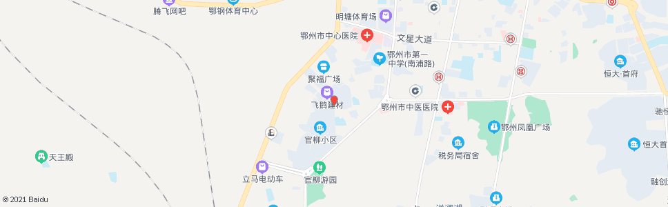 鄂州飞鹅建材市场_公交站地图_鄂州公交_妙搜公交查询2024