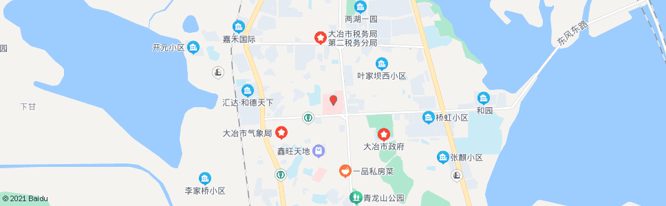 黄石大冶人民医院(东风西路)_公交站地图_黄石公交_妙搜公交查询2024