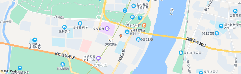 长沙湘浦路景园路口_公交站地图_长沙公交_妙搜公交查询2025