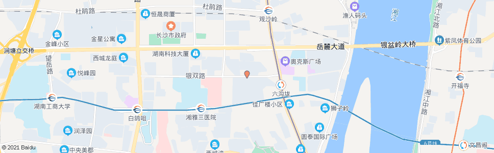 长沙银双路岳华路口_公交站地图_长沙公交_妙搜公交查询2025