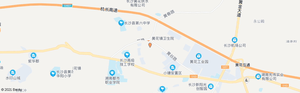 长沙黄花商业街口_公交站地图_长沙公交_妙搜公交查询2025