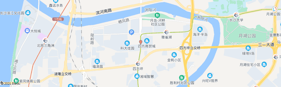 长沙学堂园_公交站地图_长沙公交_妙搜公交查询2025