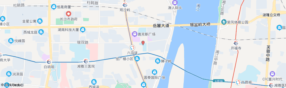 长沙岳麓滨江小学_公交站地图_长沙公交_妙搜公交查询2025