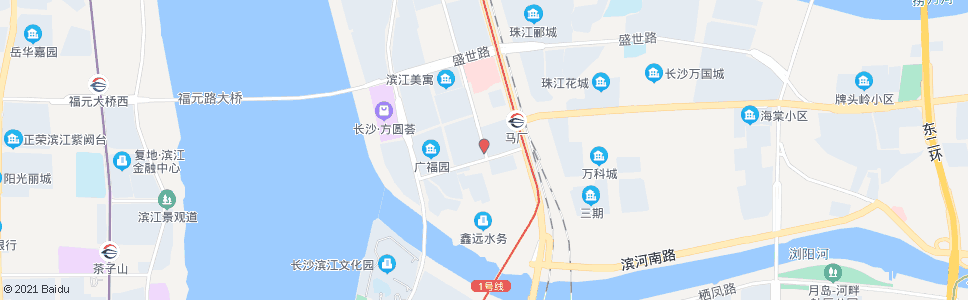 长沙福城路口_公交站地图_长沙公交_妙搜公交查询2025