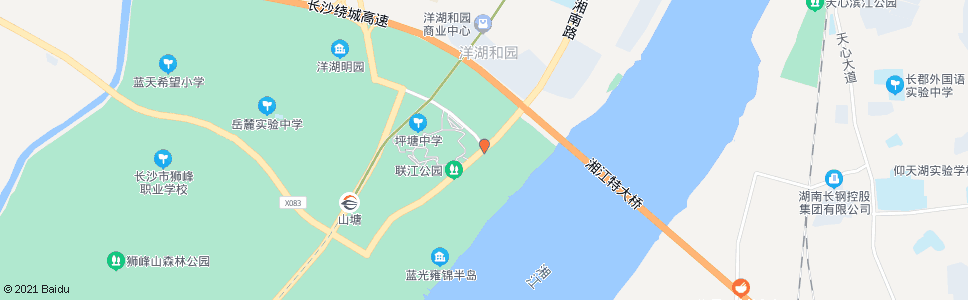 长沙坪塘大道联江路口_公交站地图_长沙公交_妙搜公交查询2025