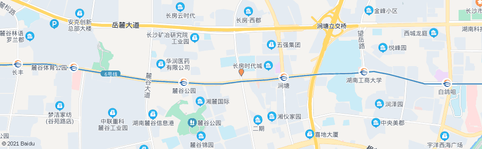 长沙麓景路桐梓坡路口_公交站地图_长沙公交_妙搜公交查询2025